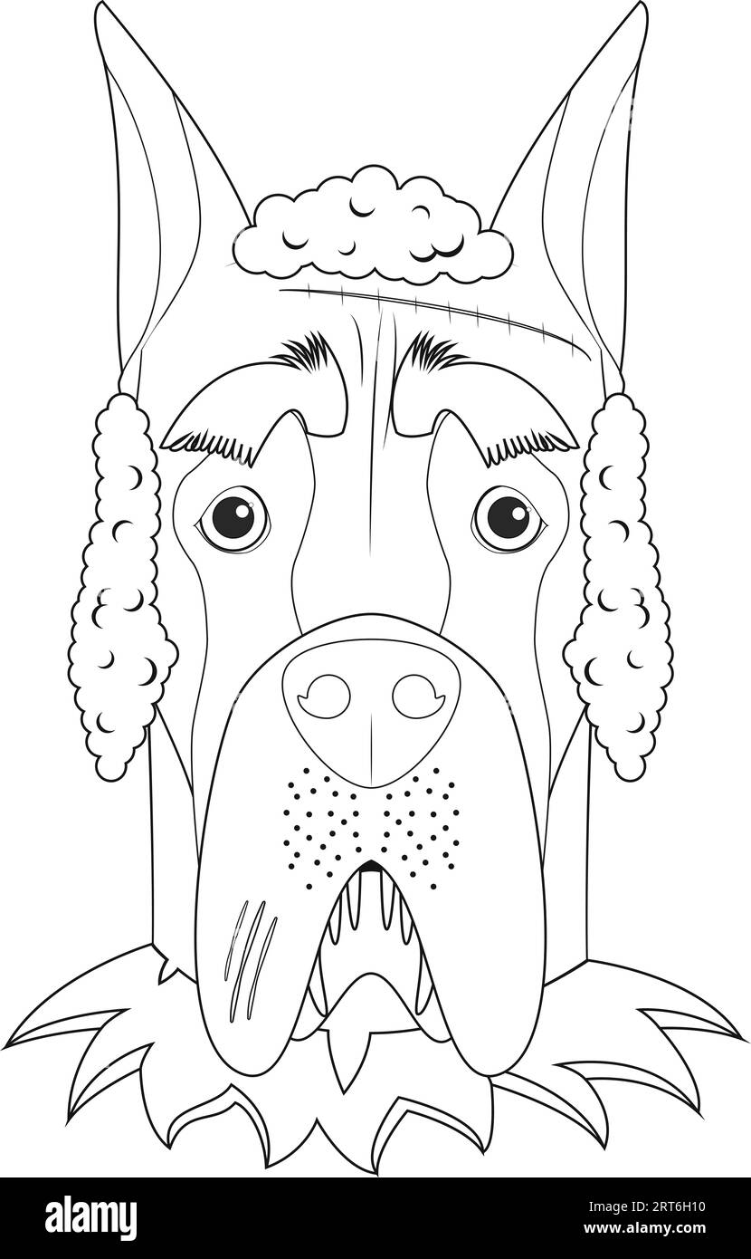Great Dane Greeting Card - 5x7 Inches, Blank Inside For All Occasions (Birthday, Get Well, Thank You)