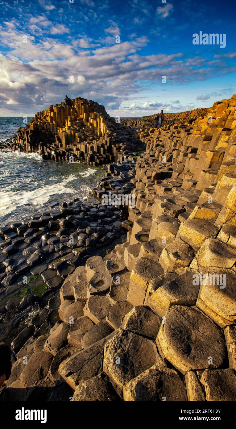 The UNESCO World Heritage Site, Giant's Causeway, County Antrim, Northern Ireland Stock Photo