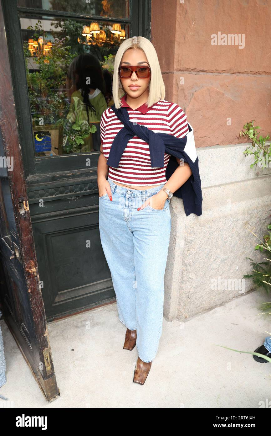 NEW YORK, NY- SEPTEMBER 10: Jordyn Woods at at the Tommy Hilfiger