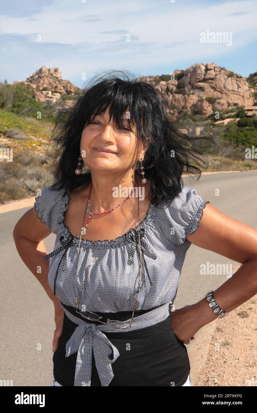 Old Woman Walks On The Cliff Stock Photo Alamy Old woman walks on the cliff stock photo alamy