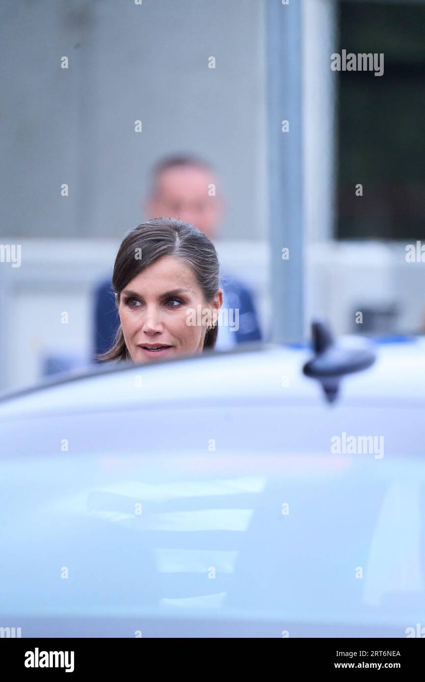Sigueiro/Orosos. Spain. 20230911, Queen Letizia of Spain attends the Opening of the School Year 2023/