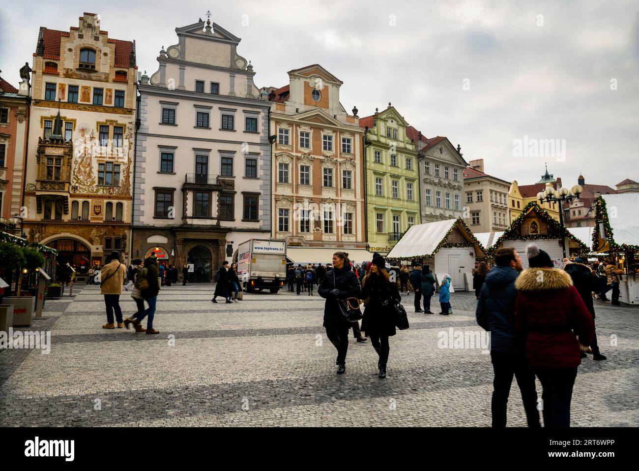 NeoRenaissance Storch's House mural of Saint Wenceslas in Old Town
