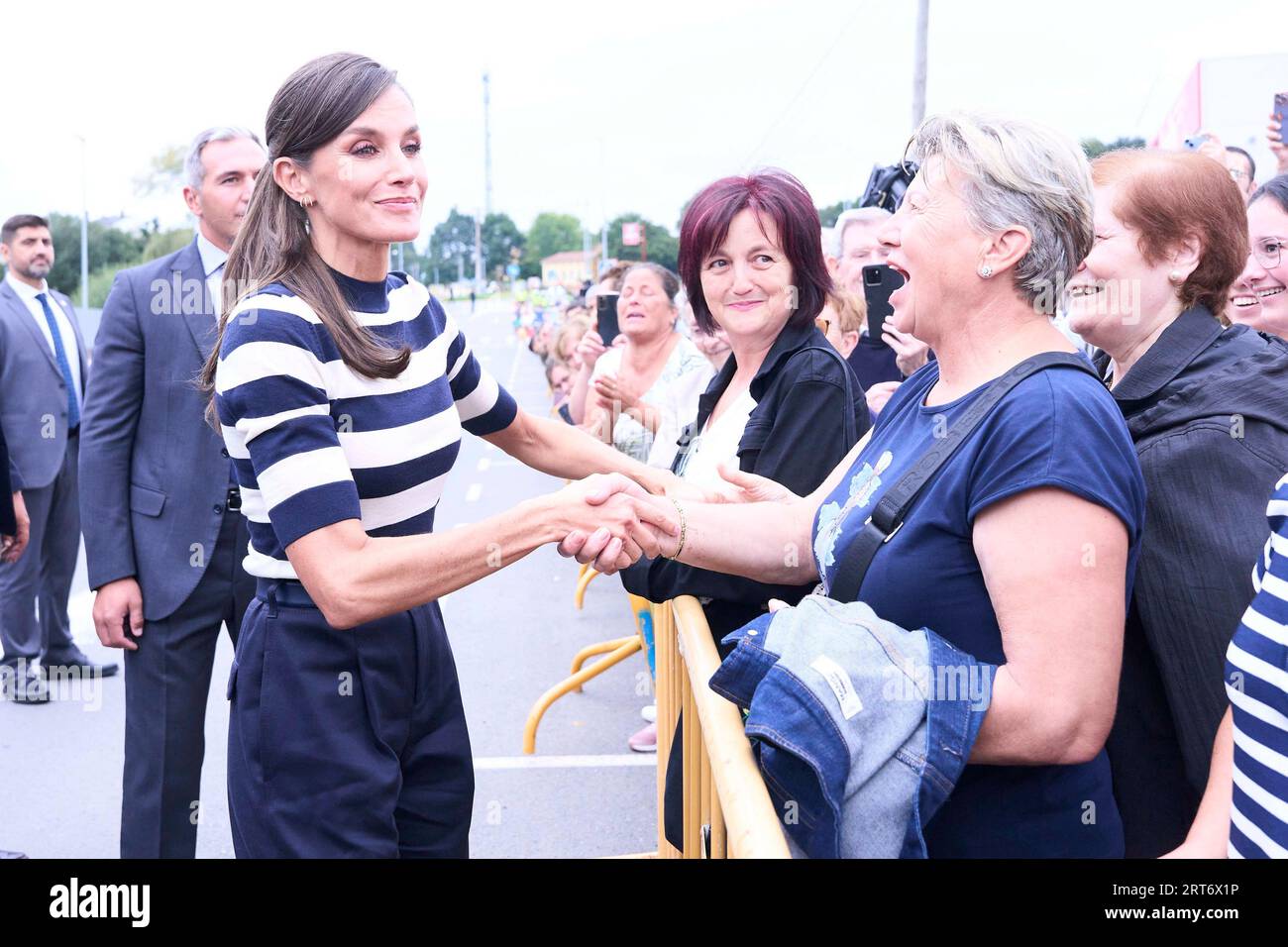 Queen Letizia of Spain attends the Opening of the School Year 2023/2024 at  CEIP do Camino Ingles on September 11, 2023 in Sigueiro/Orosos, Spain  Credit: agefotostock /Alamy Live News Stock Photo - Alamy