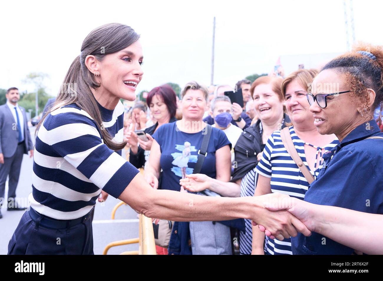 Queen Letizia of Spain attends the Opening of the School Year 2023/2024 at  CEIP do Camino Ingles on September 11, 2023 in Sigueiro/Orosos, Spain  Credit: agefotostock /Alamy Live News Stock Photo - Alamy