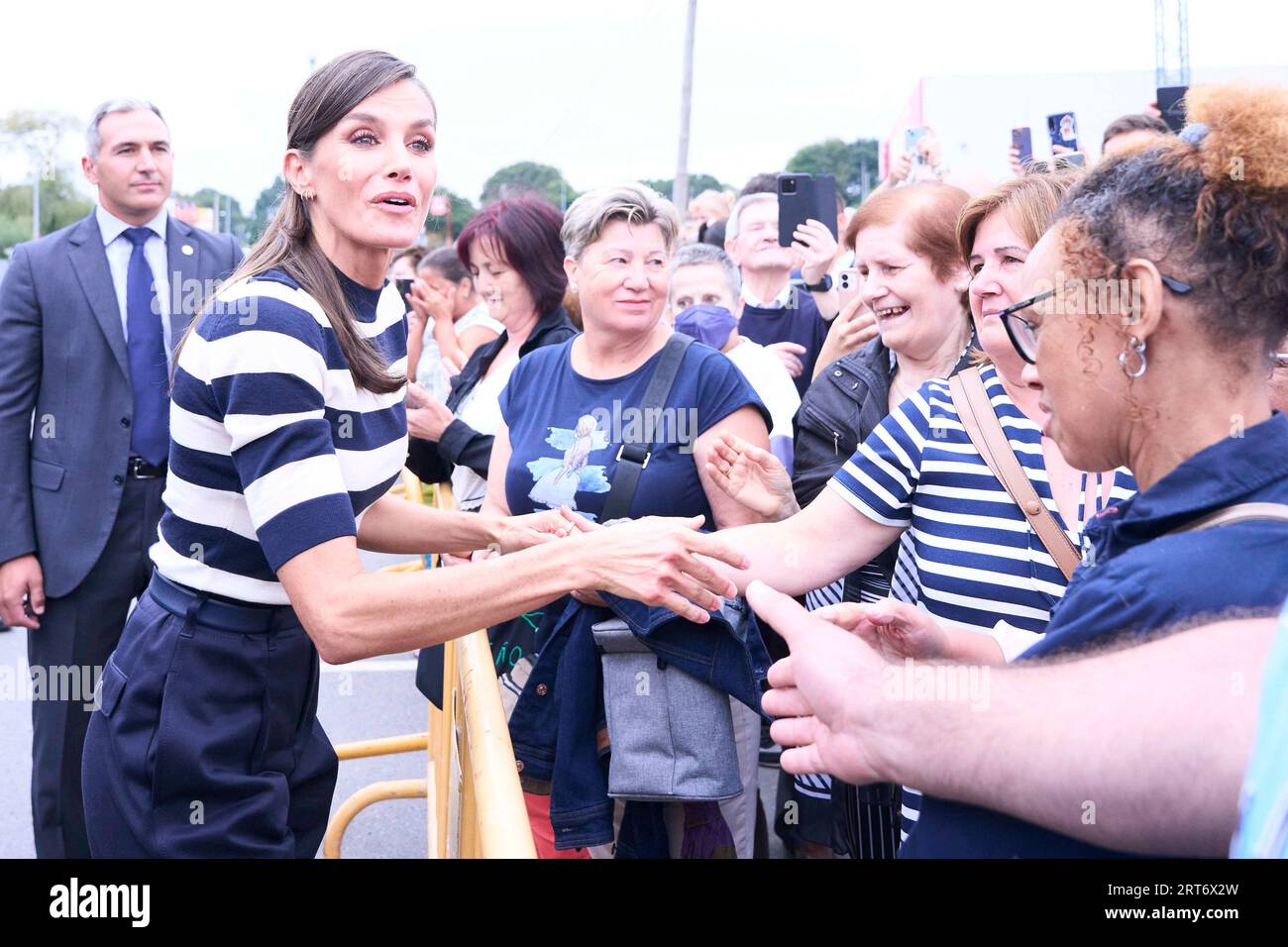 Queen Letizia of Spain attends the Opening of the School Year 2023/2024 at  CEIP do Camino Ingles on September 11, 2023 in Sigueiro/Orosos, Spain  Credit: agefotostock /Alamy Live News Stock Photo - Alamy