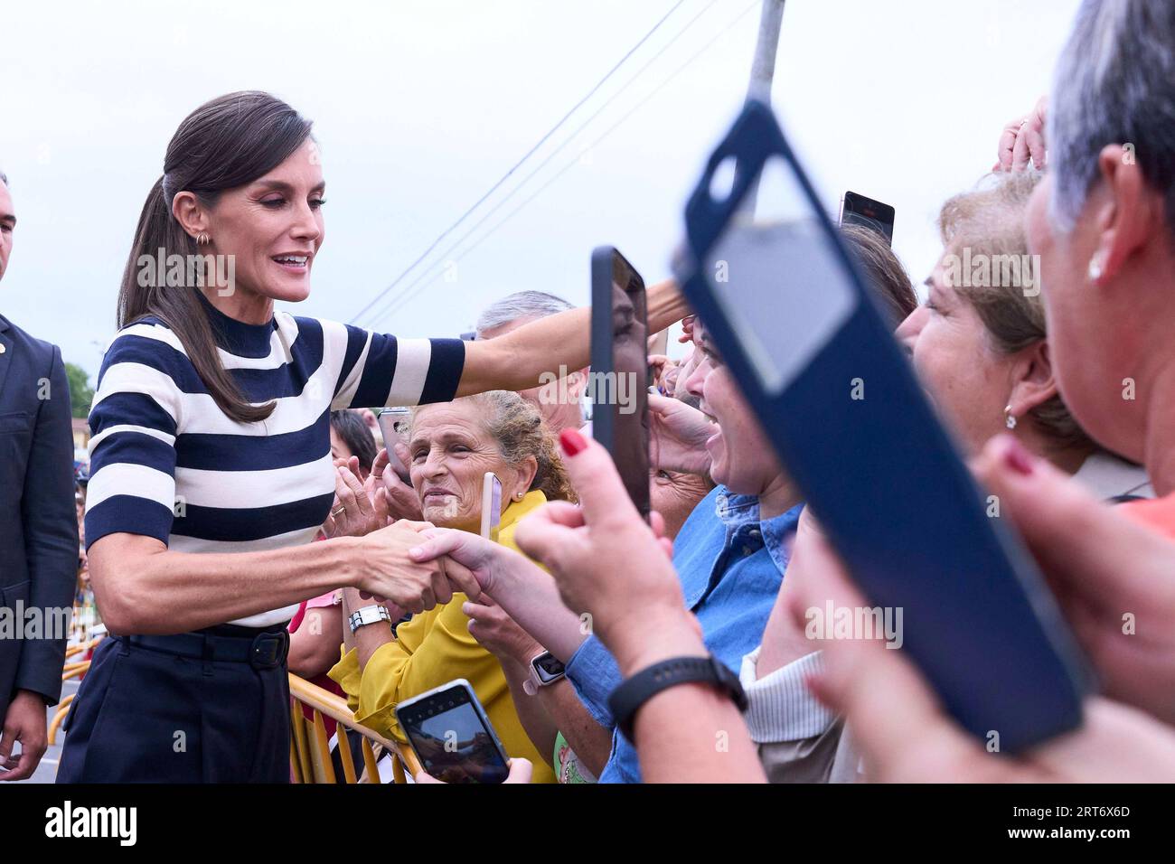 Queen Letizia of Spain attends the Opening of the School Year 2023/2024 at  CEIP do Camino Ingles on September 11, 2023 in Sigueiro/Orosos, Spain Stock  Photo - Alamy