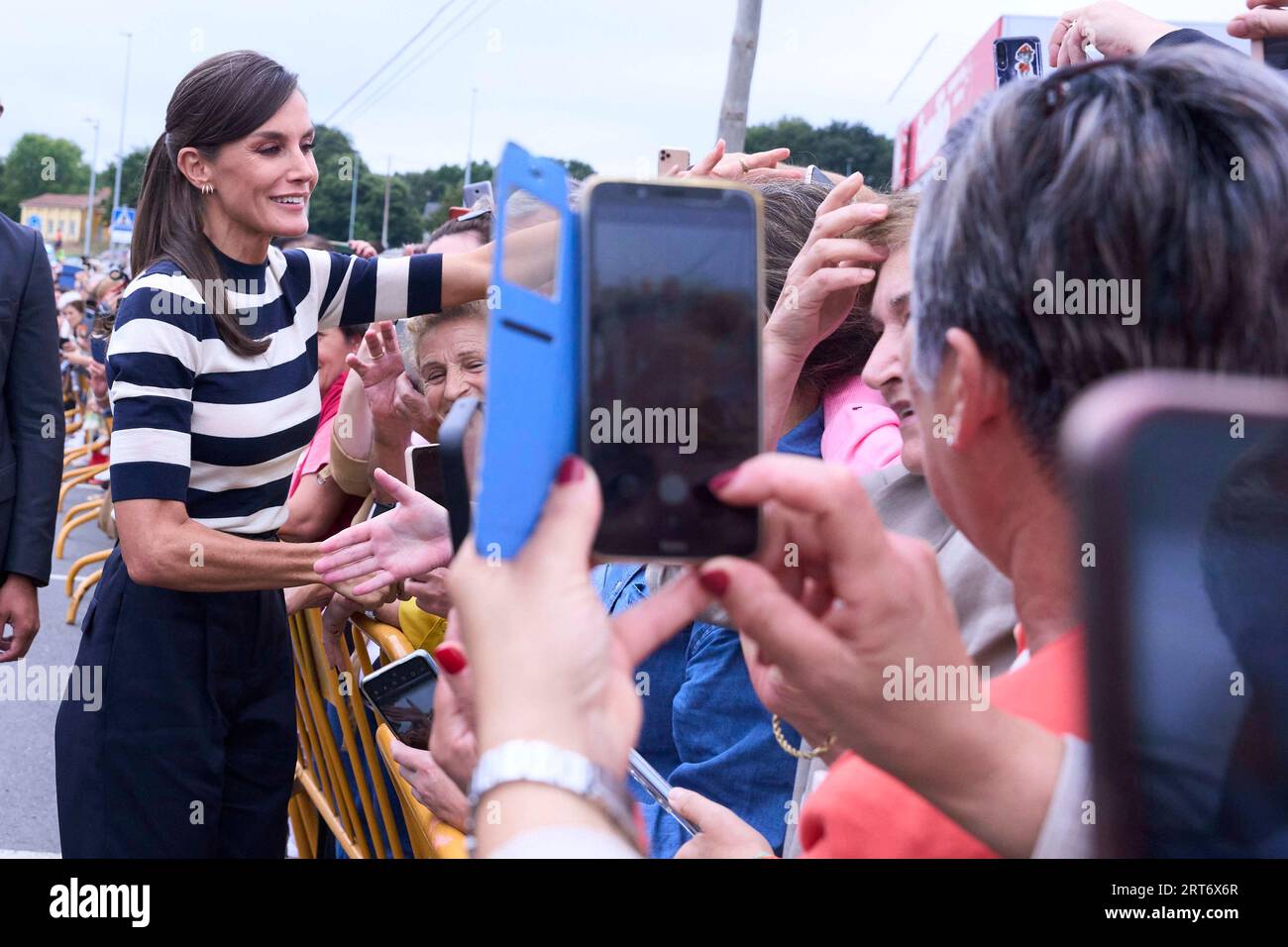 Queen Letizia of Spain attends the Opening of the School Year 2023/2024 at  CEIP do Camino Ingles on September 11, 2023 in Sigueiro/Orosos, Spain  Credit: agefotostock /Alamy Live News Stock Photo - Alamy