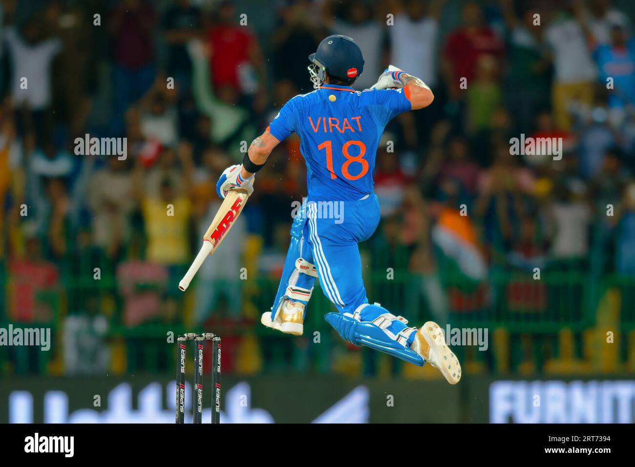 Indias virat kohli celebrates hi-res stock photography and images 