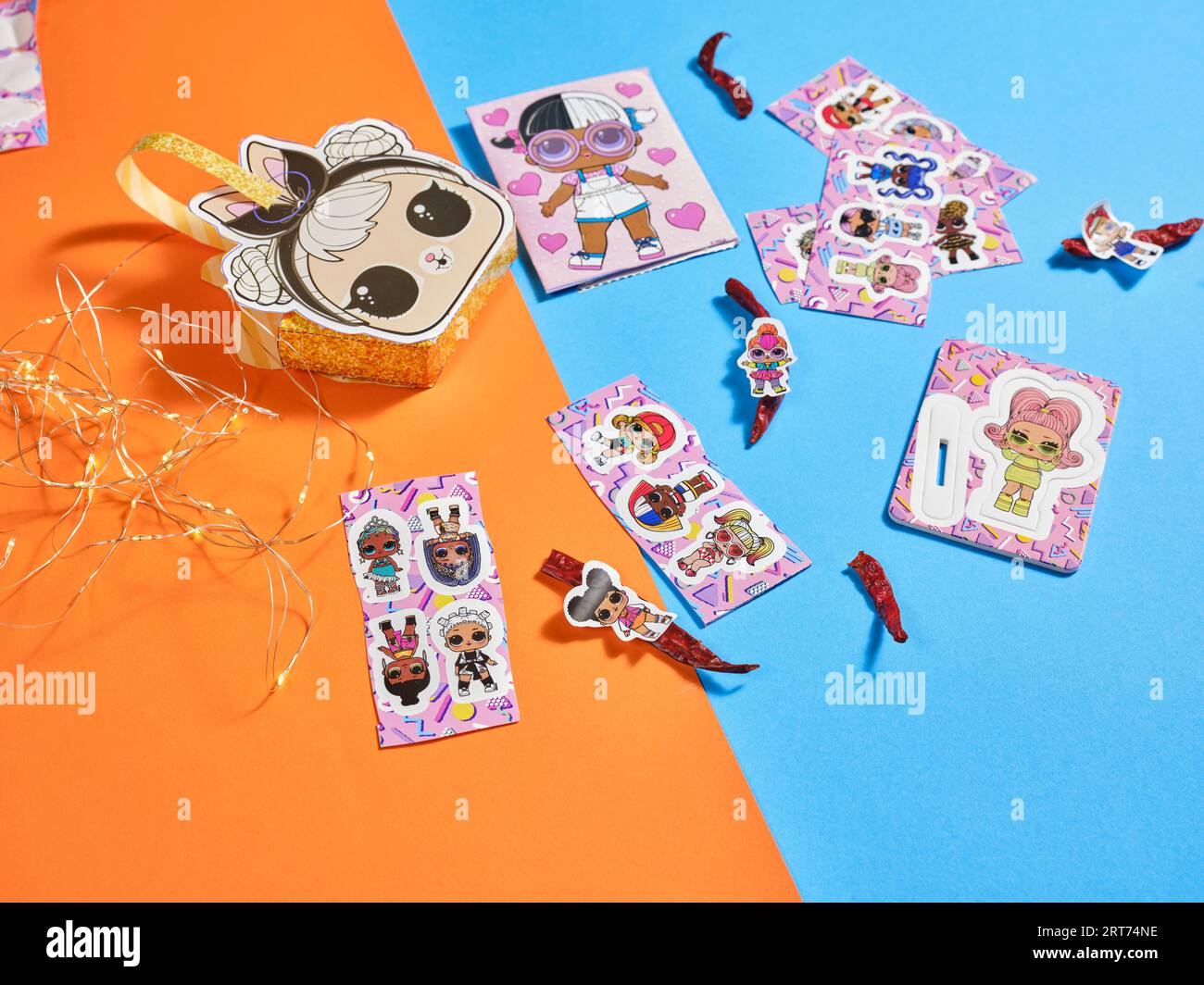 Turkish food on colorful background. with side dishes. dolma, sarma