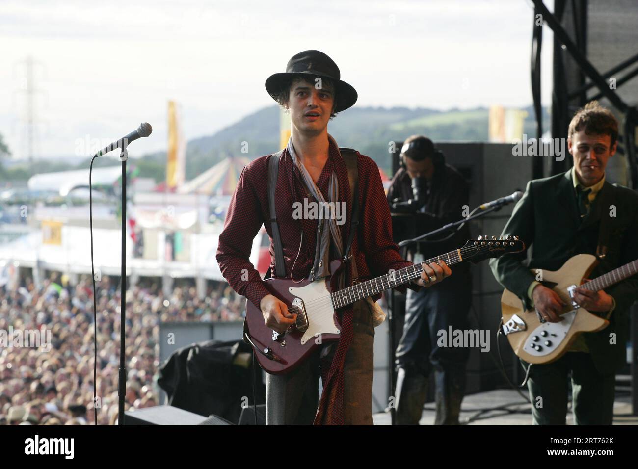 Babyshambles performing at Glastonbury Festival 2007 Stock Photo