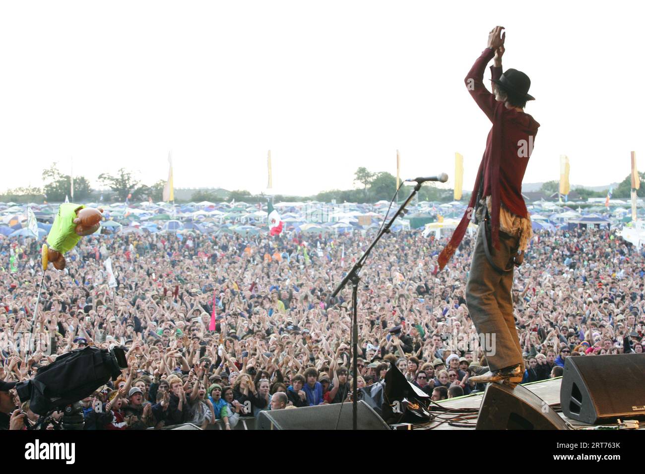 Babyshambles performing at Glastonbury Festival 2007 Stock Photo