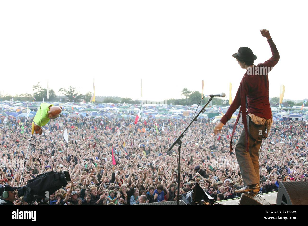 Pete doherty babyshambles glastonbury festival hi-res stock