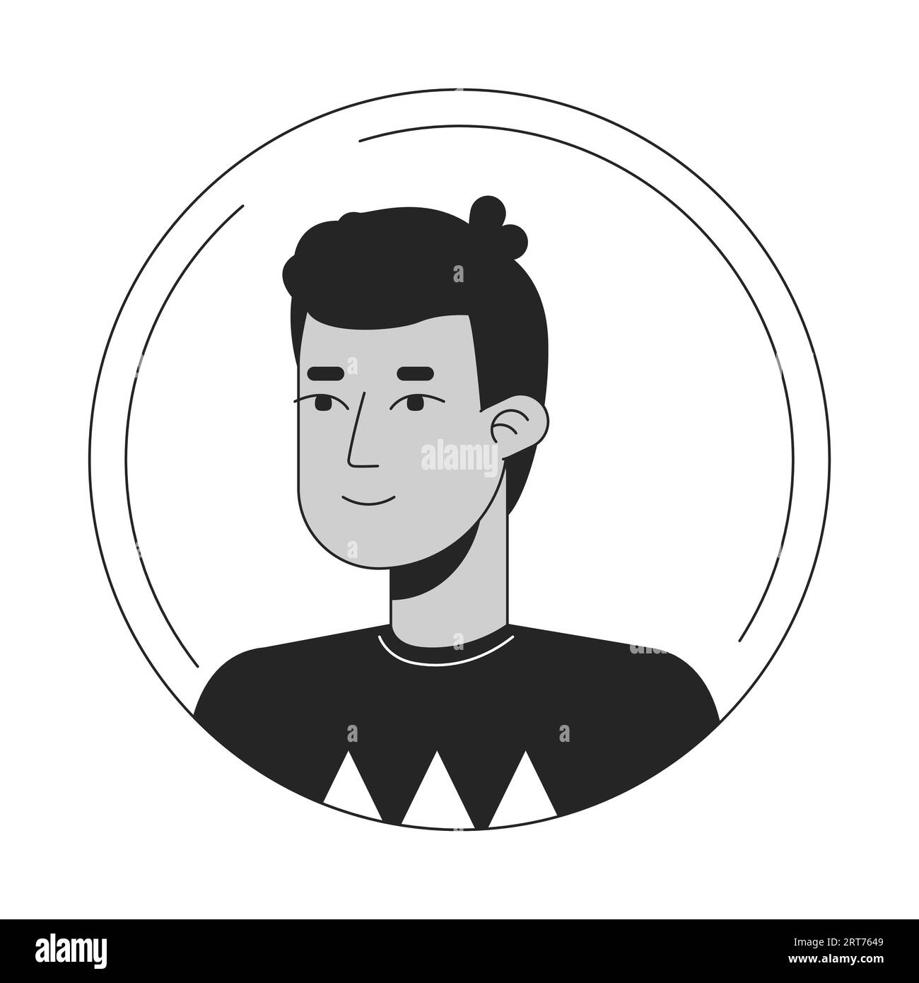 handsome-african-american-boy-black-white-cartoon-avatar-icon-stock