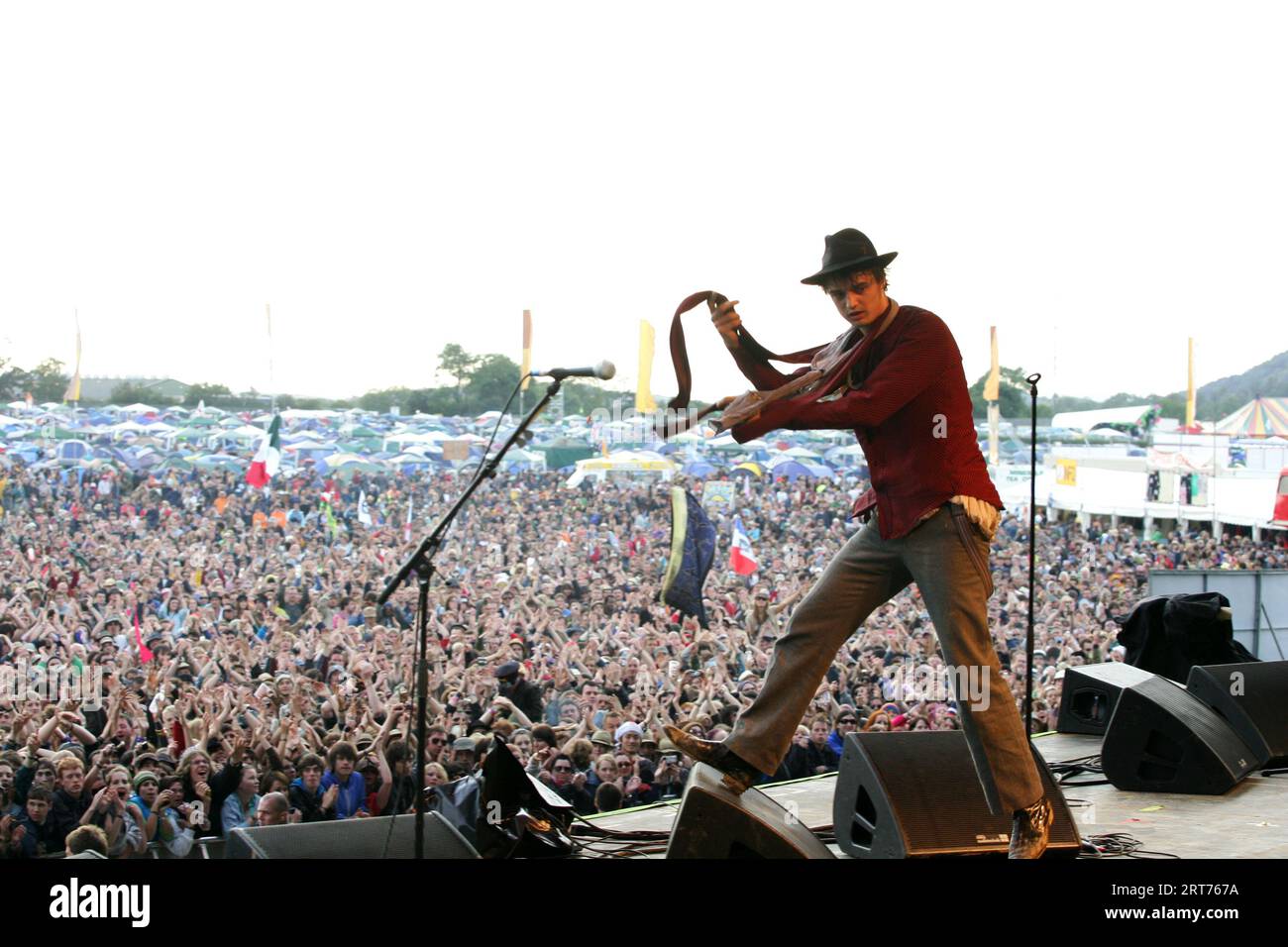 Pete doherty babyshambles glastonbury festival hi-res stock