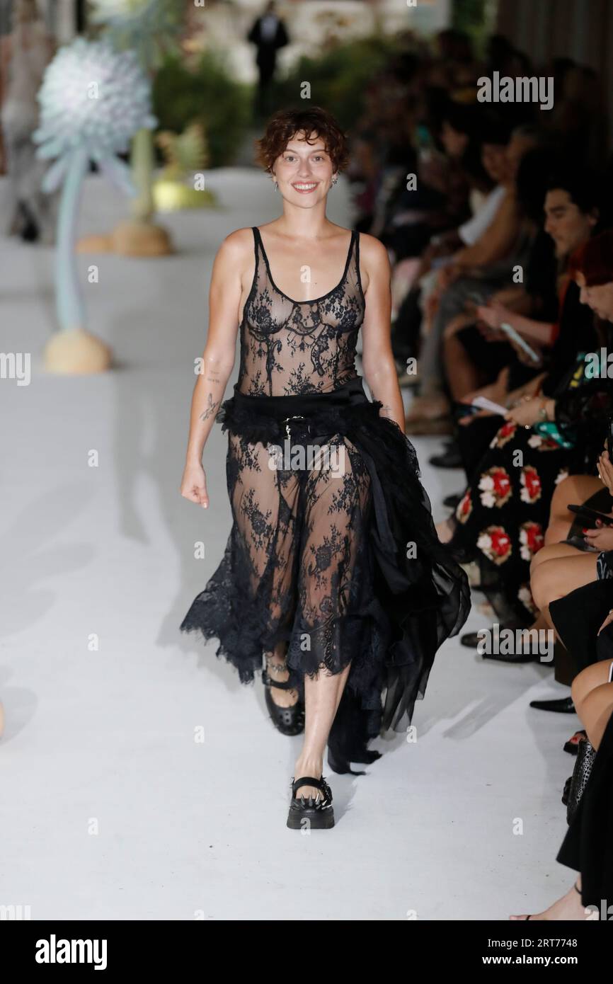 New York, USA. 08th Sep, 2023. King Princess walks on the runway at the Collina Strada fashion show during the Spring Summer 2024 Collections Fashion Show at New York Fashion Week in New York, USA. 08th Sep, 2023. King Princess walks on the runway at the Collina Strada fashion show during the Spring Summer 2024 Collections Fashion Show at New York Fashion Week in