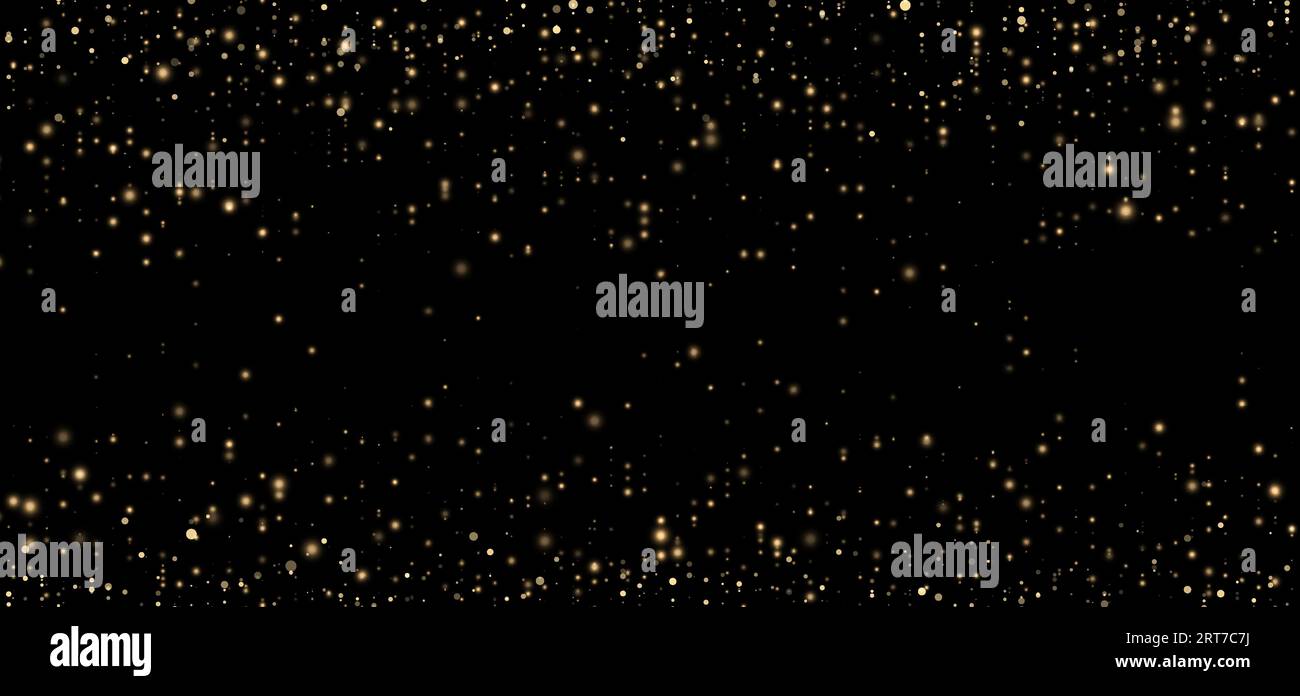 Festive vector background with gold glitter and confetti for Christmas ...