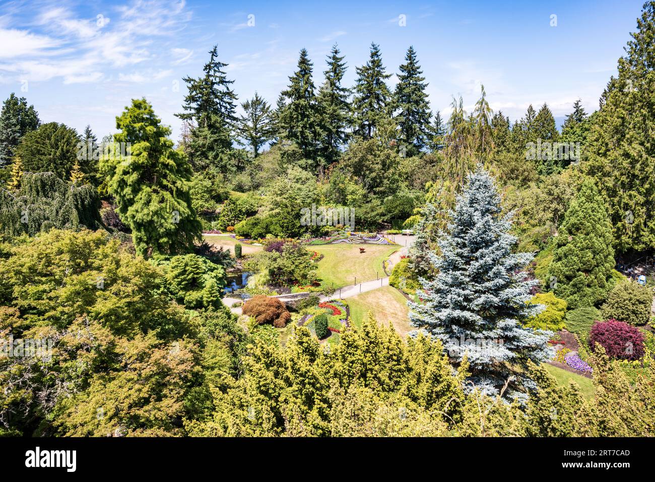 The Quarry Garden and Arboretum were created in former basalt quarries
