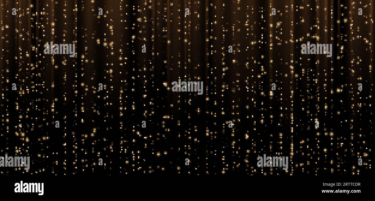 Festive vector background with gold glitter and confetti for Christmas ...