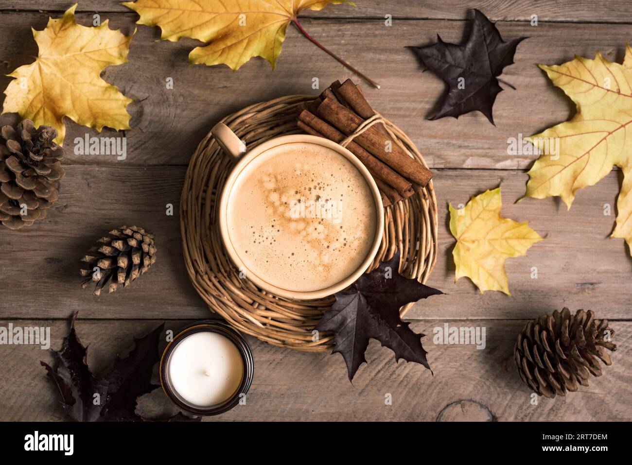 autumn coffee background