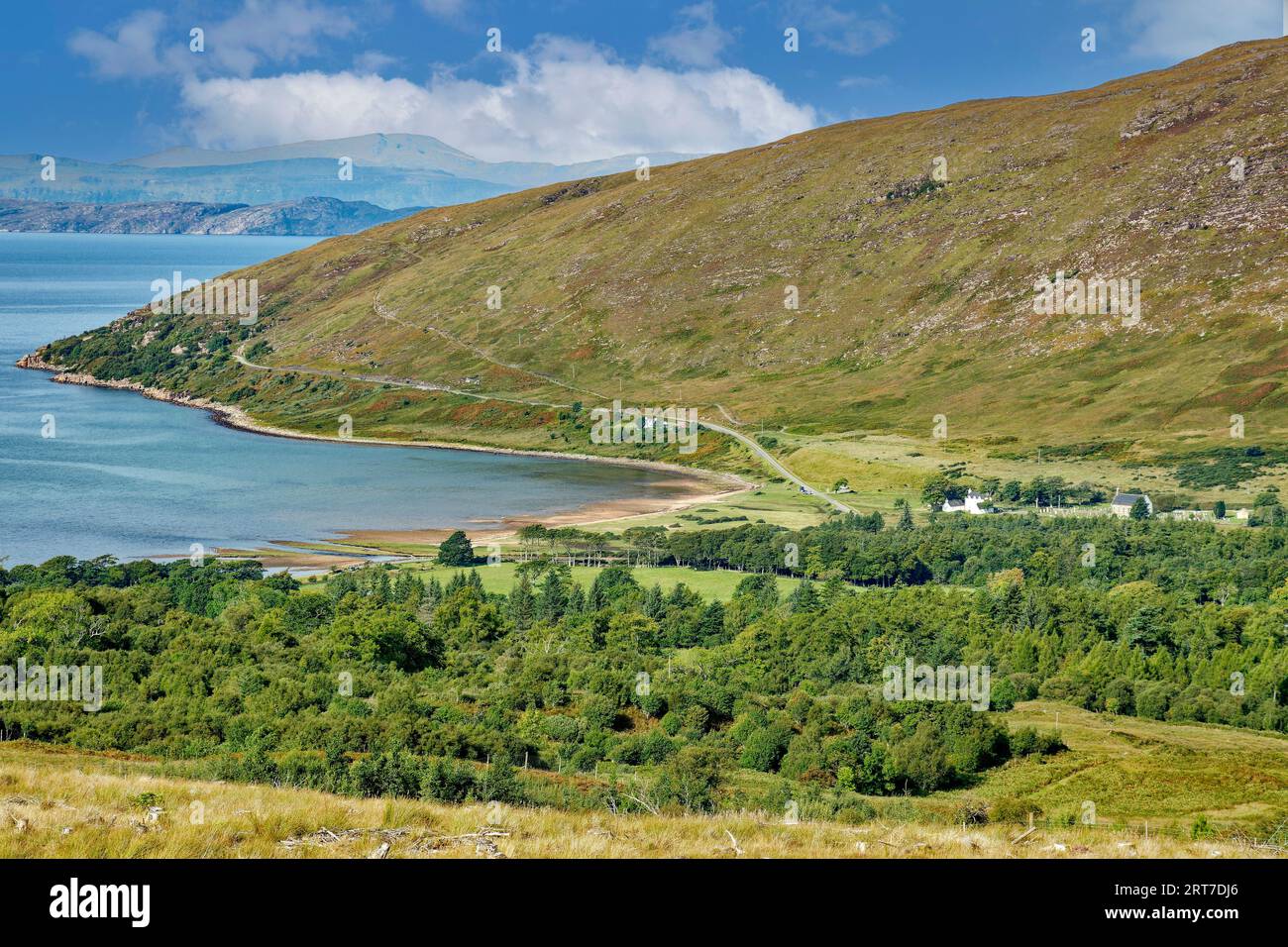 Applecross Bealach na Ba view from the road across Applecross Bay and