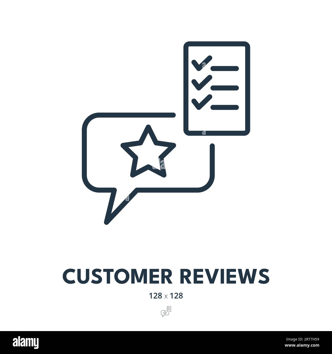 Customer Reviews Icon. Feedback, Rating, Client. Editable Stroke ...