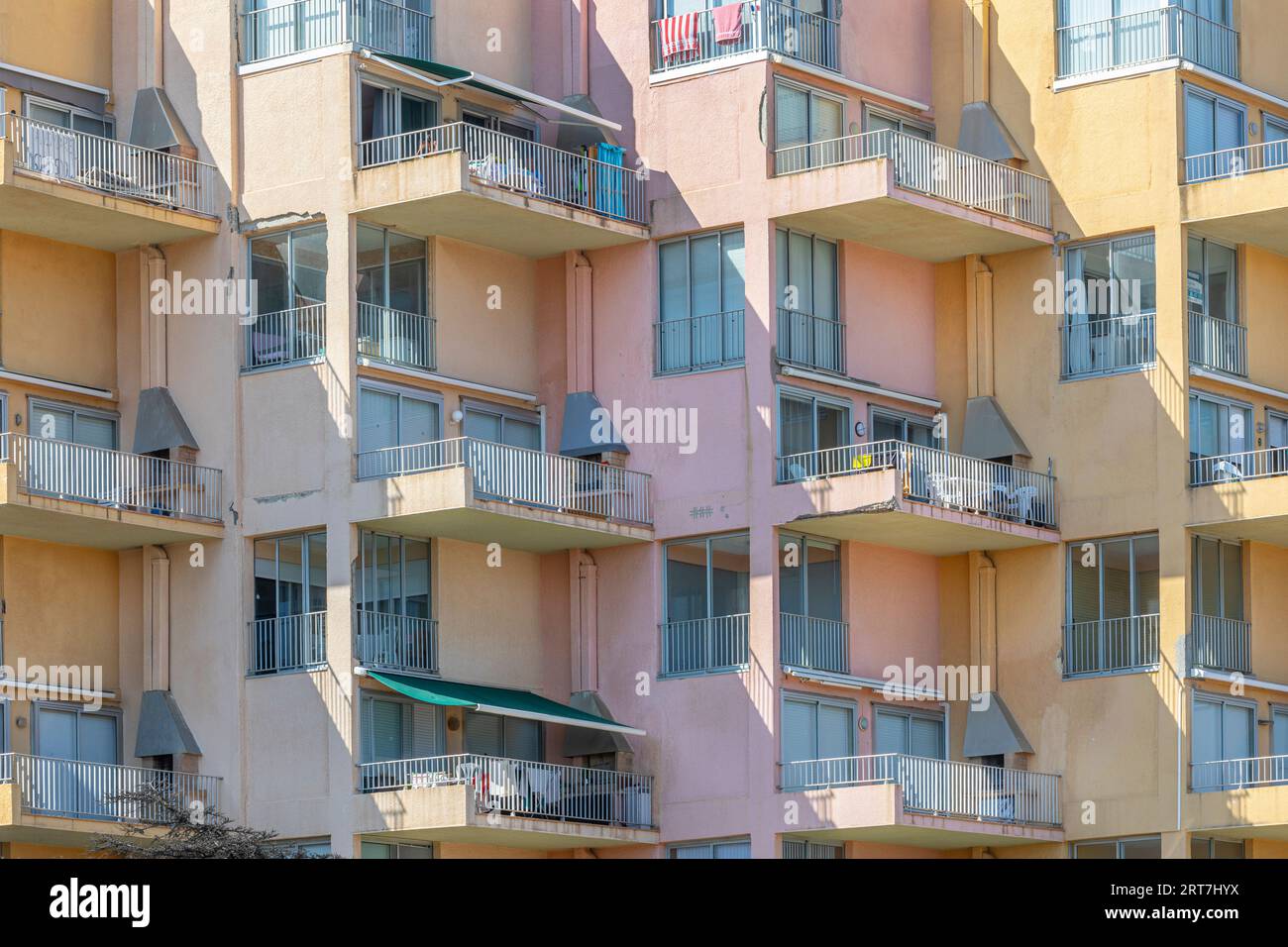 Holiday apartments in Le Barcares, France Stock Photo