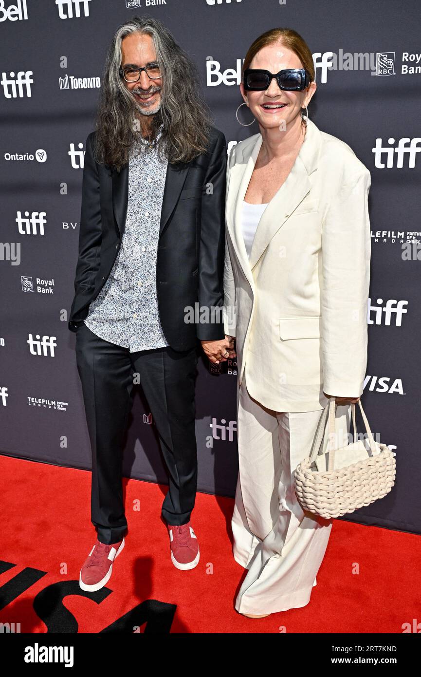 Toronto, Canada. 11th Sep, 2023. Anand Tucker, Sharon Maguire attending the premiere of the movie The Critic during Toronto International Film Festival in Toronto, Canada on September 11, 2023. Photo by Julien Reynaud/APS-Medias/ABACAPRESS.COM Credit: Abaca Press/Alamy Live News Stock Photo