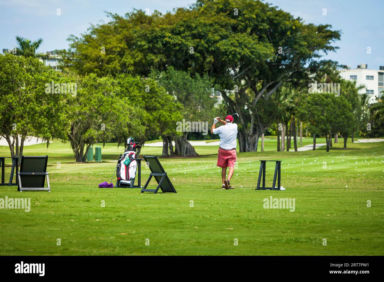 People playing golf, Miami, Florida, USA Stock Photo - Alamy