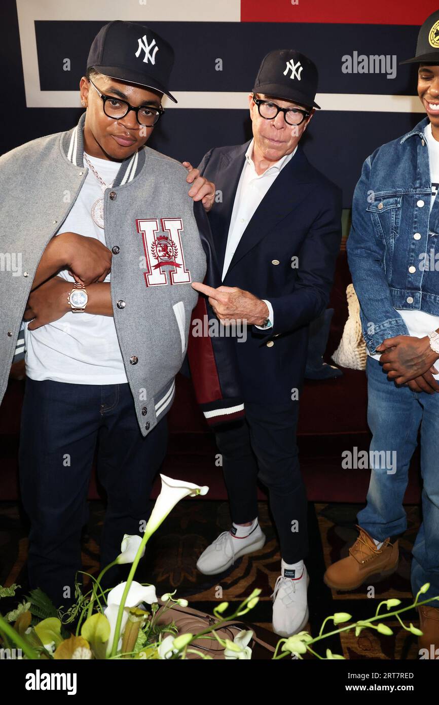 New York, NY, USA. 10th Sep, 2023. Michael Rainy and Tommy Hilfiger at the Tommy  Hilfiger Brunch with A Twist during NYFW 2023 on September 10, 2023 in New  York City. Credit: