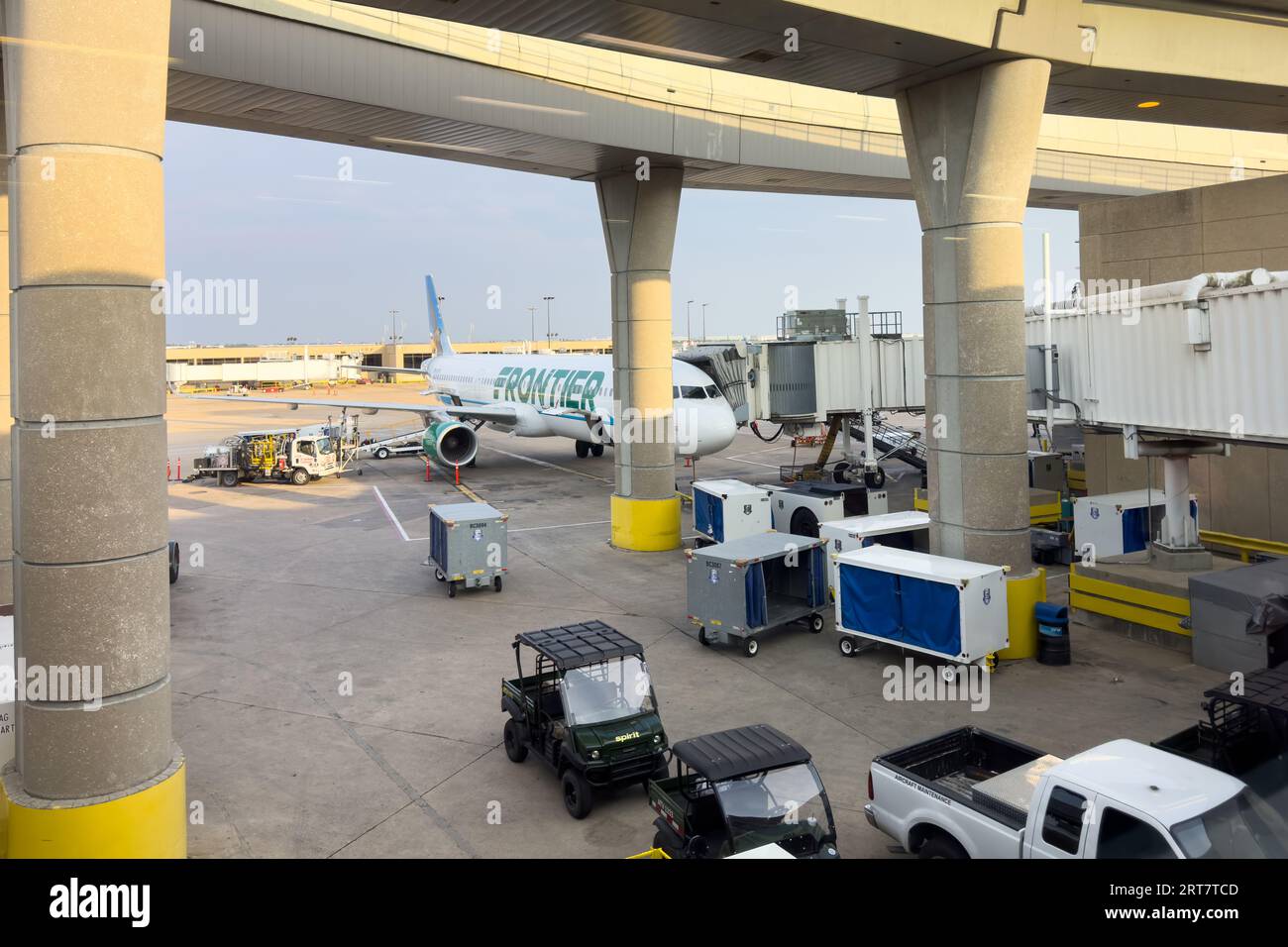 Dallas, Texas - August 25th, 2023: DFW Airport in Dallas (DAL) in the United States. Stock Photo