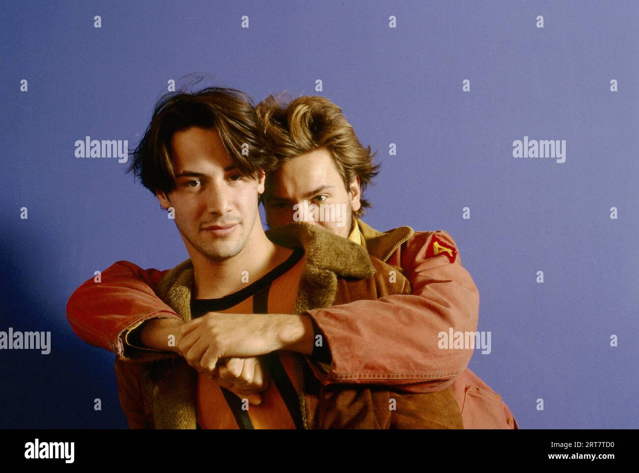 Keanu Reeves, River Phoenix, 'My Own Private Idaho' (1991). Photo credit: New Line Cinema  (File Reference # 34580-178THA) Stock Photo