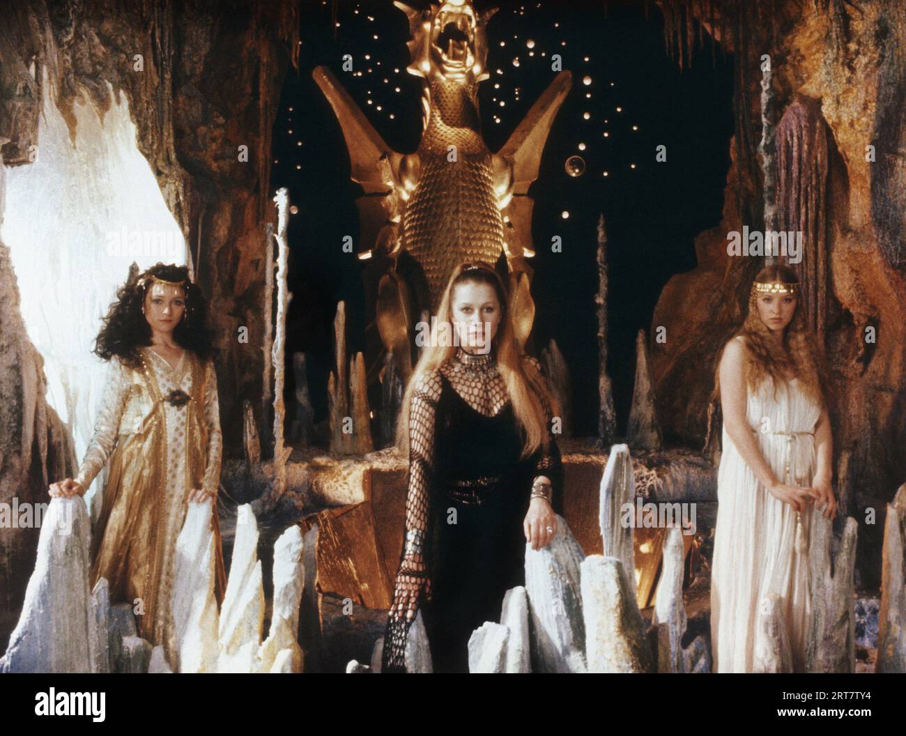 Cherie Lunghi, Helen Mirren, Katrine Boorman, "Excalibur" (1981). Photo ...