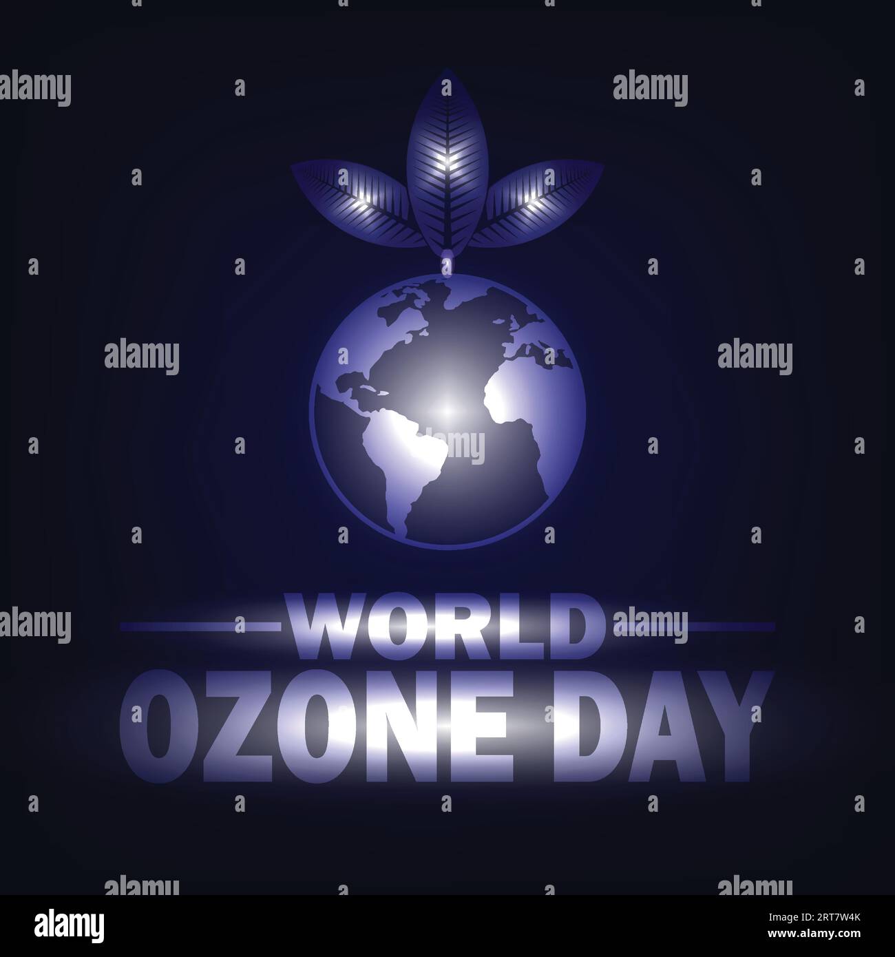 World Ozone Day 16 September. Vector illustration of the concept of World Ozone Day. for Poster, Flyer, Brochure Design. Stock Vector