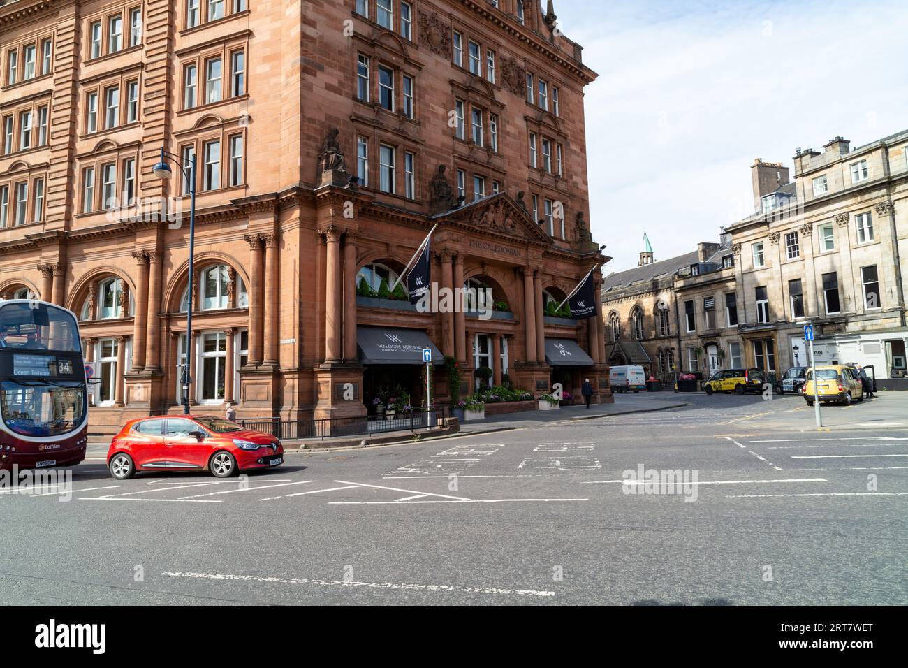 The Caledonian Hotel, City of Edinburgh, Scotland Stock Photo