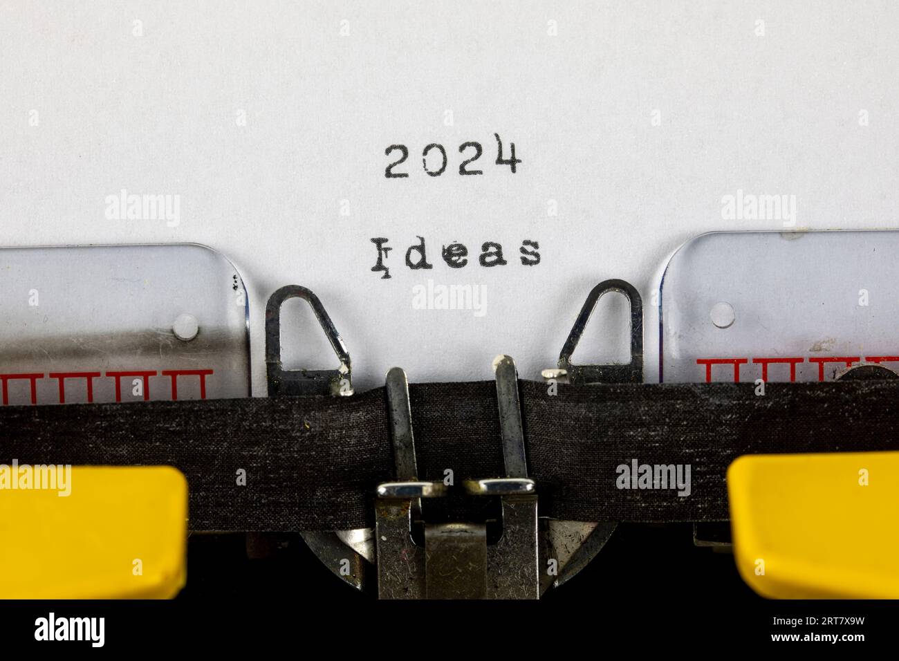 Old Typewriter With Text 2024 Ideas Stock Photo Alamy   Old Typewriter With Text 2024 Ideas 2RT7X9W 