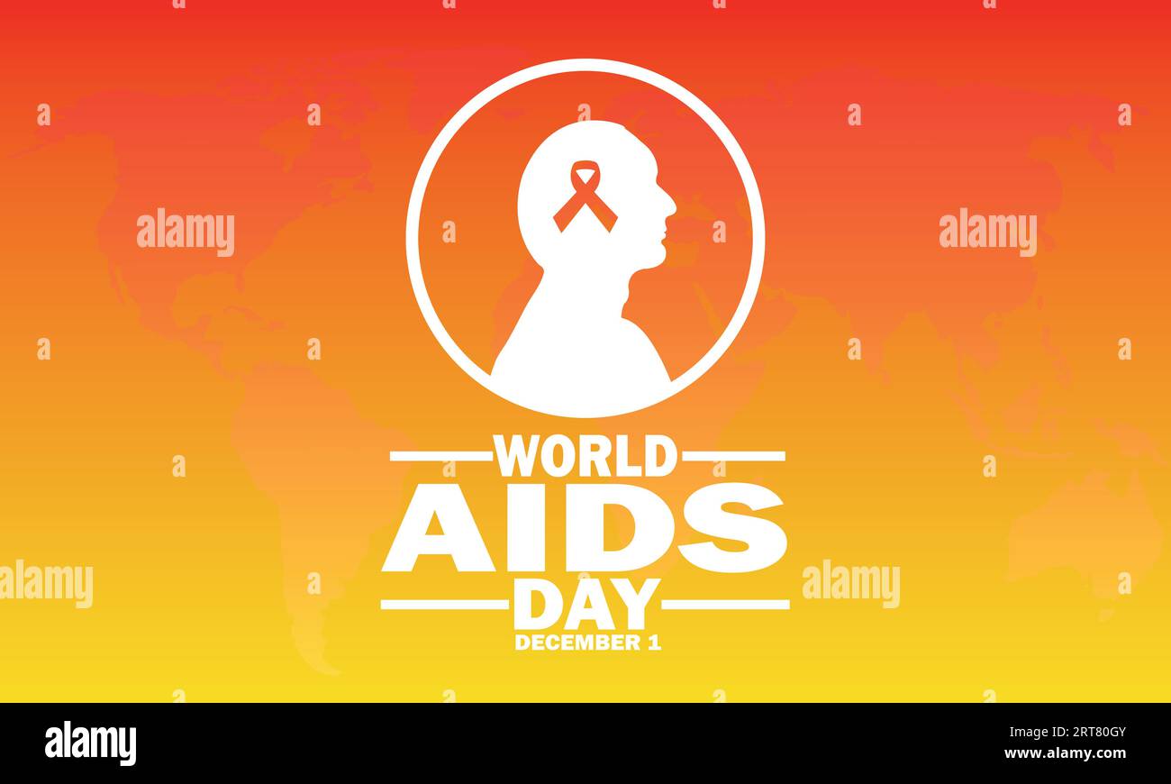 World Aids Day Vector illustration. December 1. Holiday concept. Template for background, banner
