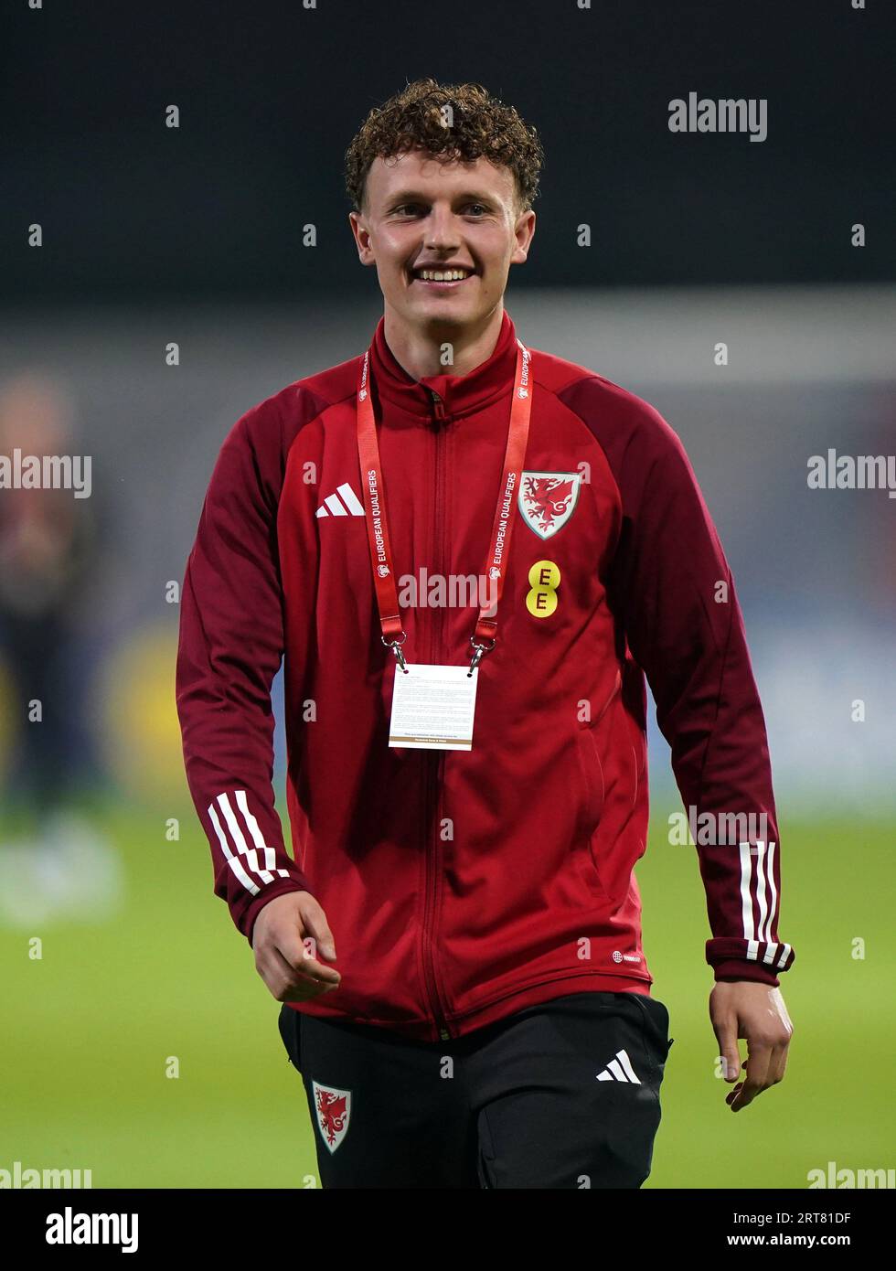 Wales' Nathan Broadhead before the UEFA Euro 2024 Qualifying Group D match at the Skonto Stadium, Riga. Picture date: Monday September 11, 2023. Stock Photo