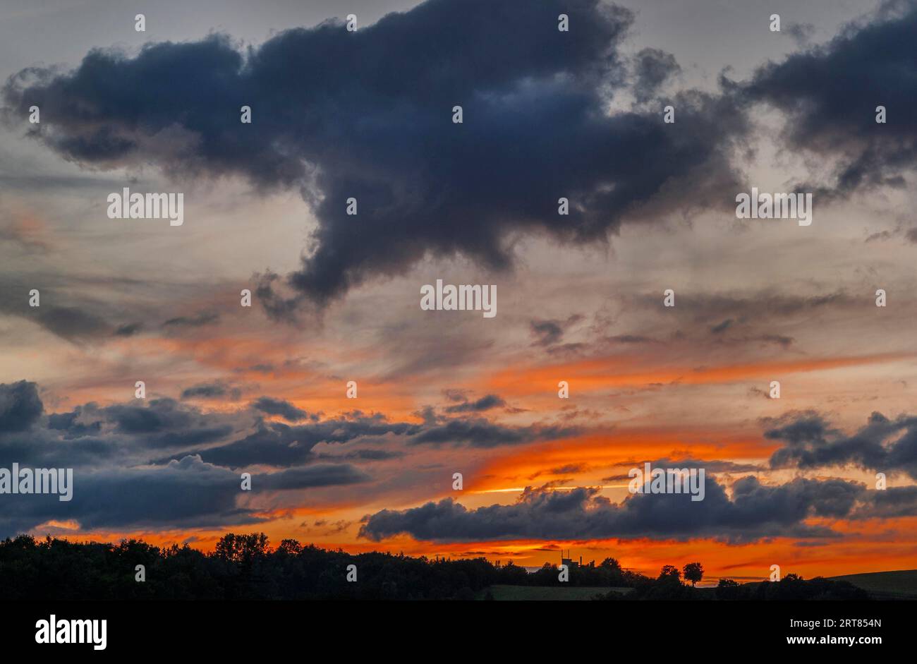Evening cloudscape Stock Photo