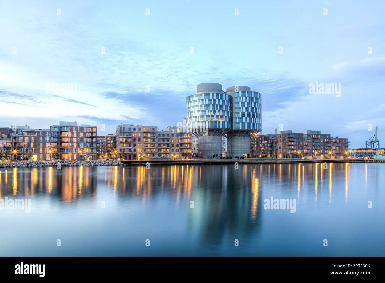 Copenhagen, Denmark, March 12, 2017 Evening view of the Portland