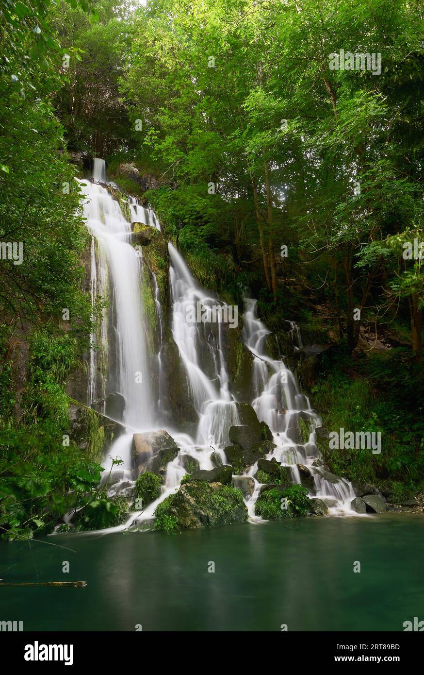Heart shaped waterfall in mountains of Harz Stock Photo - Alamy