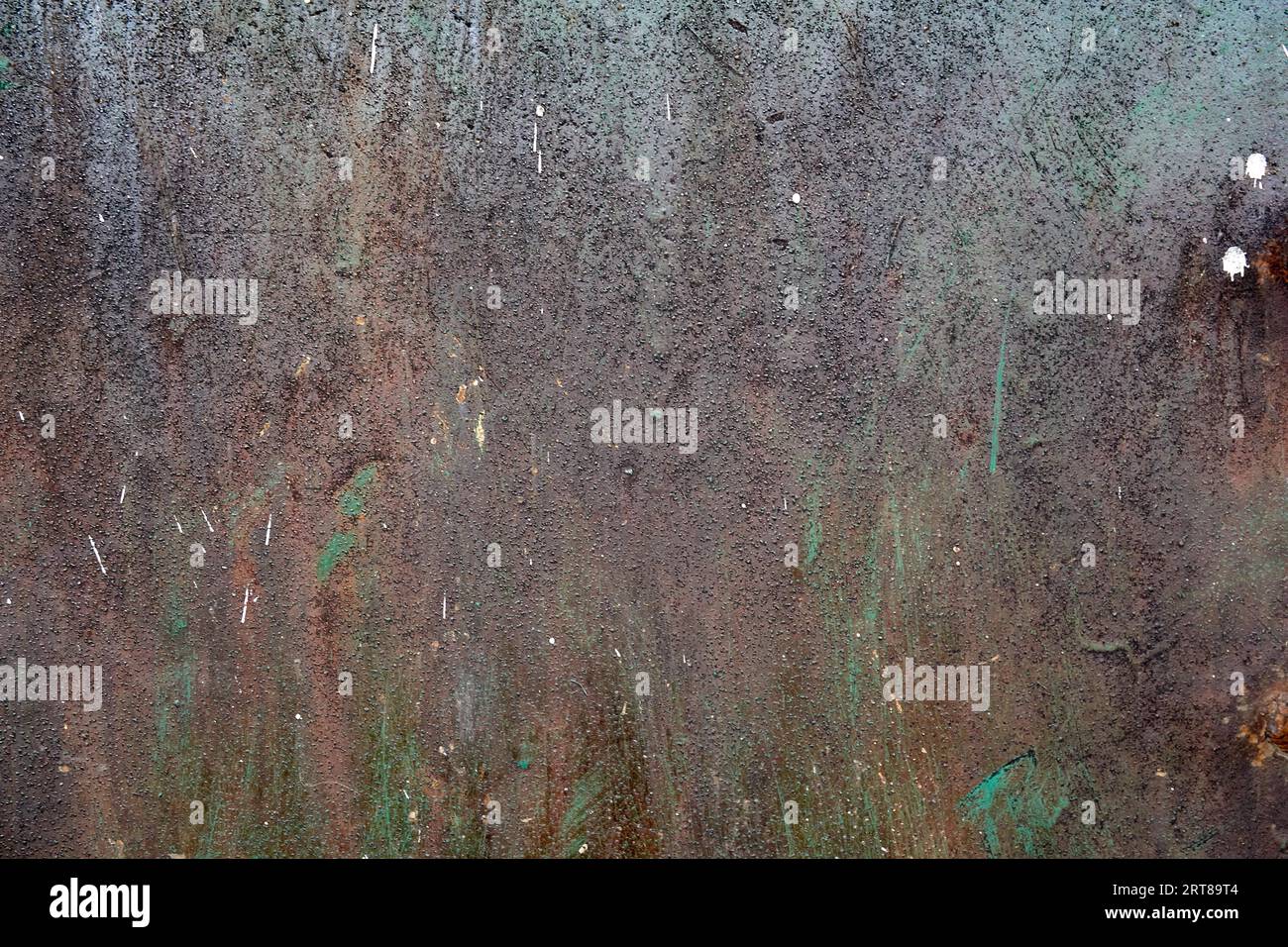 Old weathered oxidated metal pattern Stock Photo