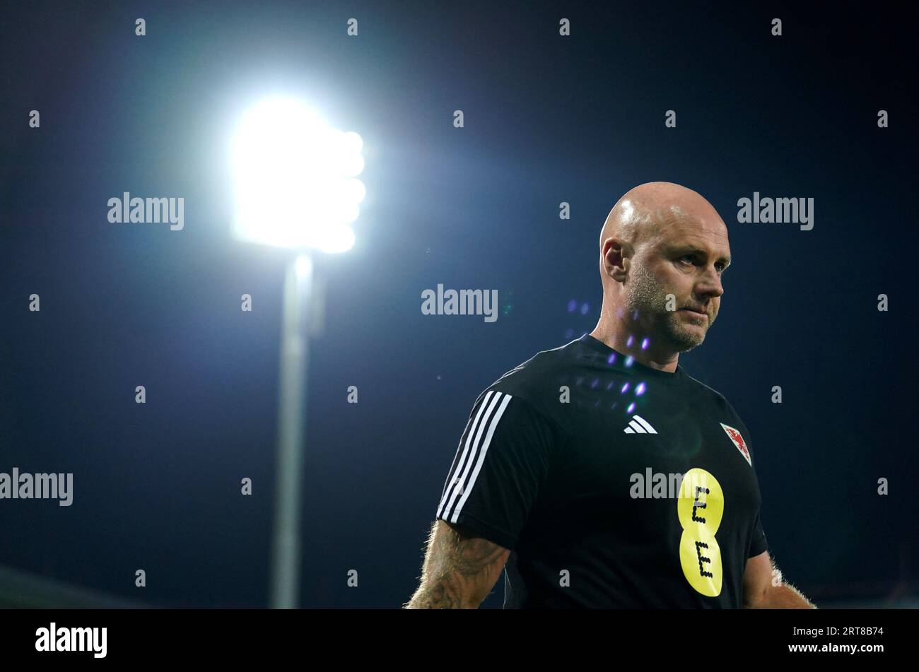 Wales manager Rob Page during the UEFA Euro 2024 Qualifying Group D match at the Skonto Stadium, Riga. Picture date: Monday September 11, 2023. Stock Photo