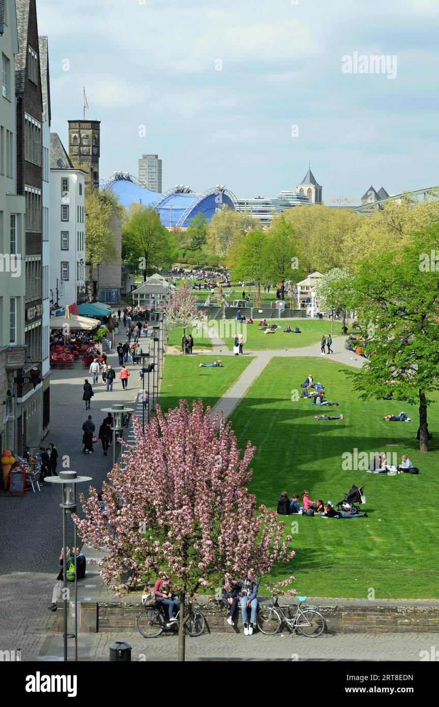Cologne Old Town Stock Photo Alamy