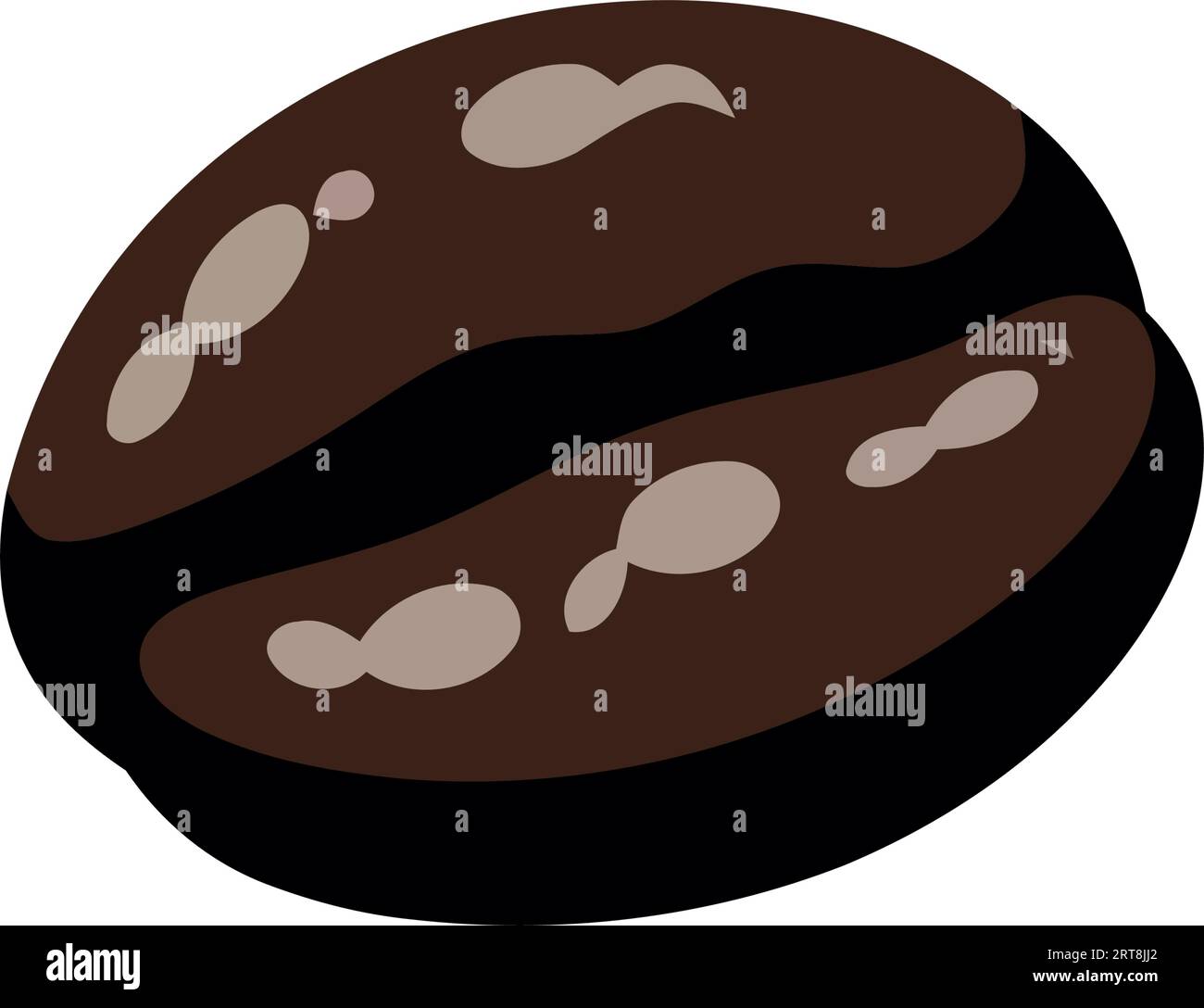 Gourmet coffee bean icon on white backdrop Stock Vector Image & Art - Alamy