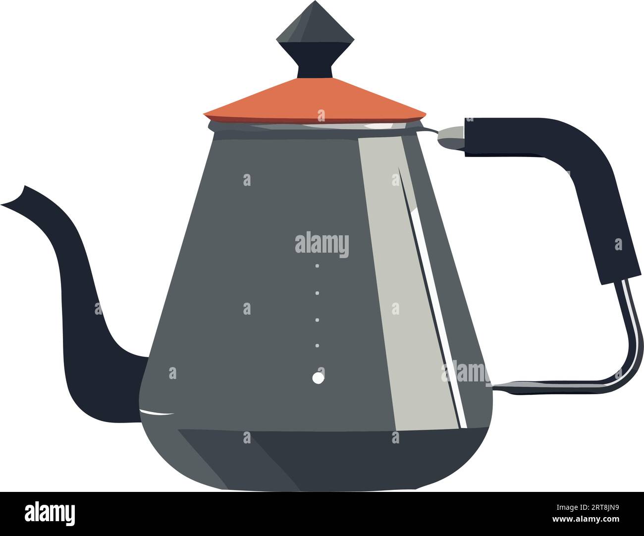 Hot tea poured from shiny teapot handle Stock Vector Image & Art Alamy