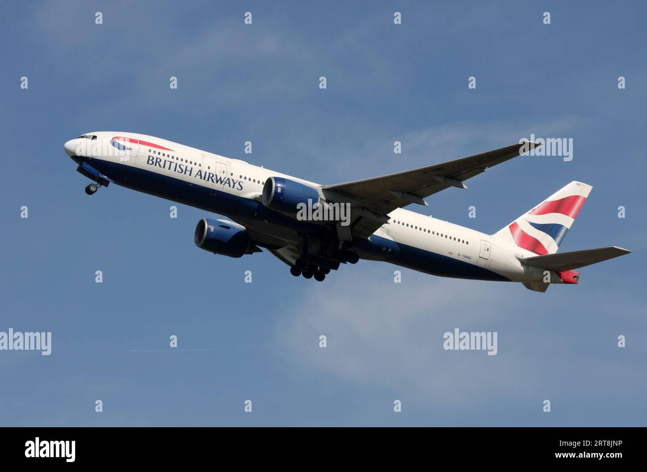 A Boeing 777200 of British Airways departs London Gatwick Airport