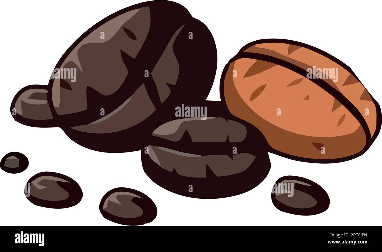 Gourmet coffee bean illustration on scented