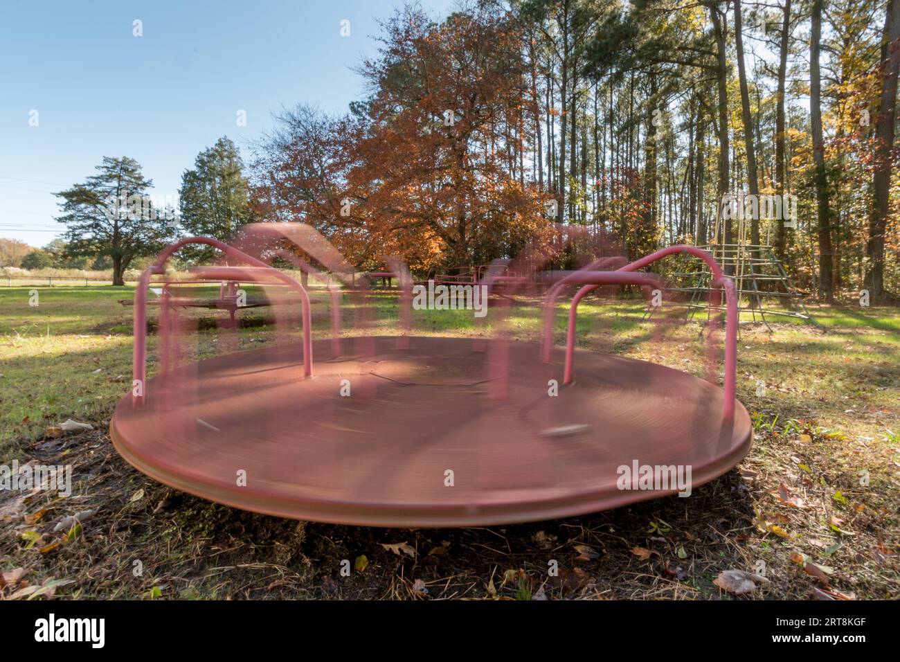 Old playground equipment evokes memories of childhood. Photo by Liz