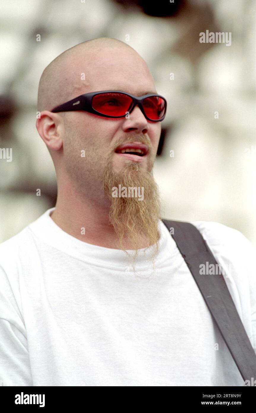 Imola Italy 20010616 Nick Olivieri , singer and bassist of the