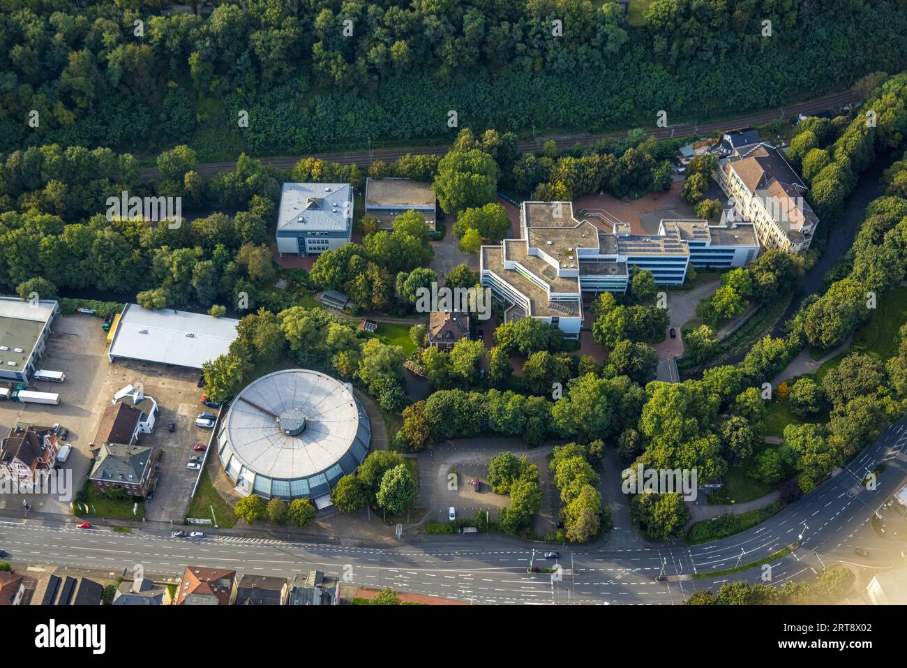 Round gym at haspe comprehensive school hires stock photography and